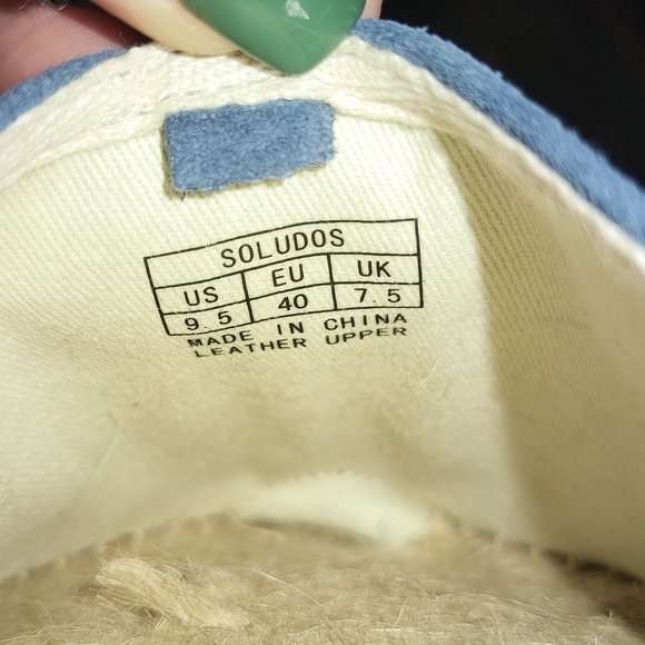 🆕Soludos Blue Suede Platform Espadrille Gladiator Sandals Size 9.5 US / EU 40 - Picture 11 of 15